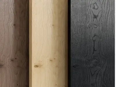 Oak Knotty 2 wood with 5 materials Texture