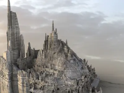 Desert Towers Ruin collection 2 models 3D model