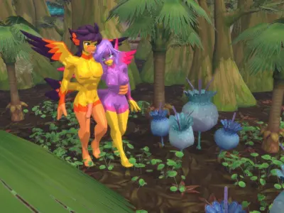 Acheron Tengu Nude Low-poly 3D model