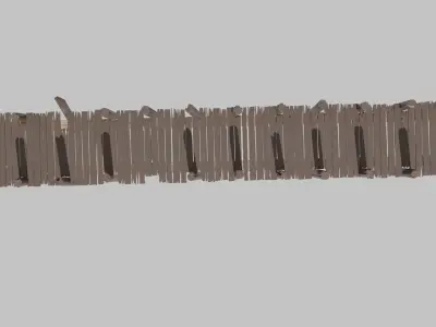 Partially broken pier Free 3D model