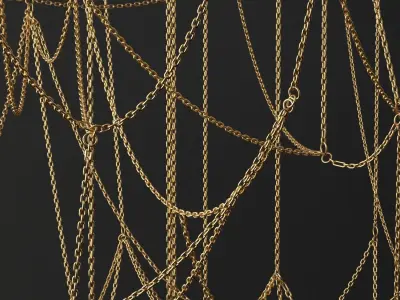 Chain Chandelier By Lindsey Adelman 3D model