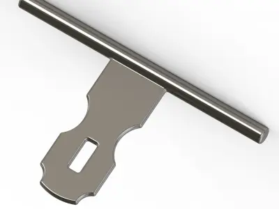 Sliding Door Bolt Latch 3D print model