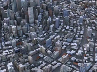 City 66 Low-poly 3D model