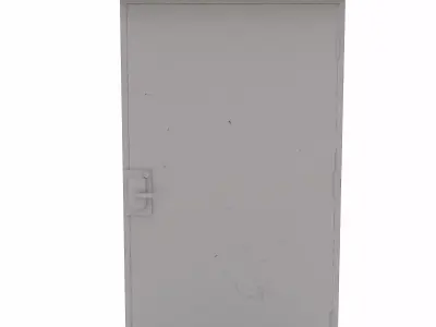 Rear Door lowpoly 3d model Low-poly 3D model