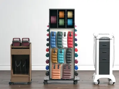 Hausmann Collection ironing table on wheels 3D model