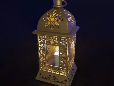 Ramadan fanous lantern Islamic 3D model