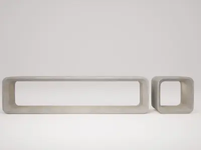 Mom Bench Low-poly 3D model