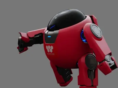 DRONE BOR  MX4  Rigged 3D model