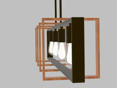 Contemporary Light Fixture 3D model