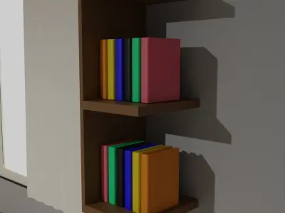 minimalist and modern bedroom 3D model