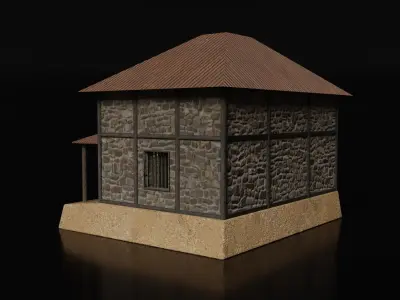The Medieval House - Game Ready Medieval House -  Low-poly 3D model
