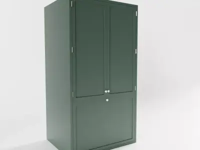 3-Door Refridgerator 3D model