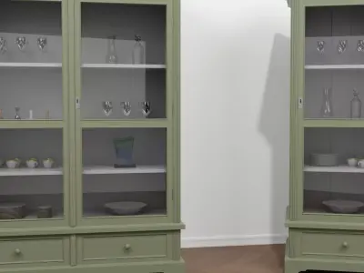 Vintage cabinets 3D model