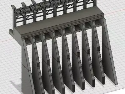 Dam for Hydropower Plant 3D print model