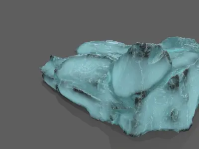 Ice Stairs Low-poly 3D model