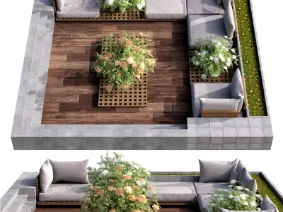 SITTING AREA NO9 A 3D model