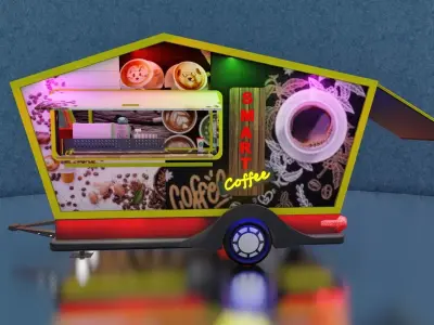 Coffee shop 3D model