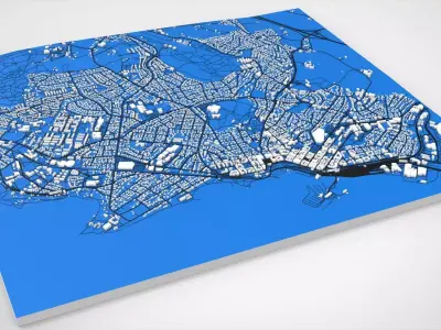 Cityscape Hamar Norway 3D model