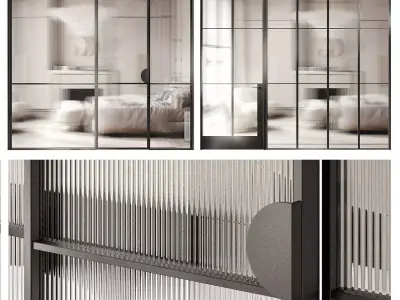Art deco doors 8 3D model