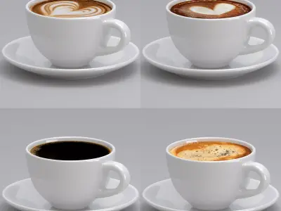 Coffee Cup Sat 3D model