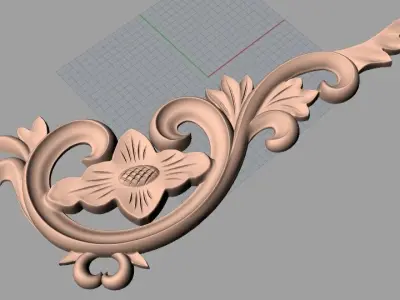 Artcam 3D relief STL models for CNC woodworking E141 3D model