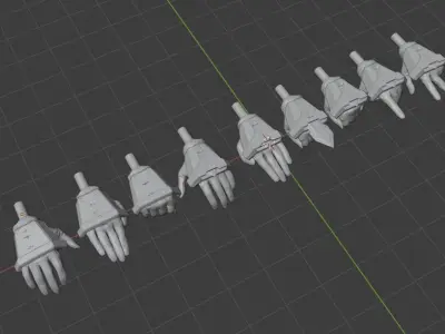 Black series Clone trooper Posed hands 3D print model