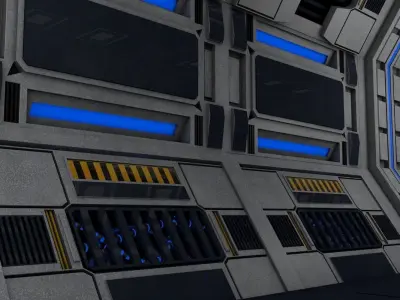 Sci Fi Interior 3D model