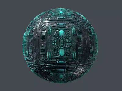 Cyberpunk Seamless PBR Texture 20 Texture