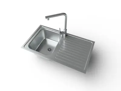 Kitchen Sink M04 Low-poly 3D model
