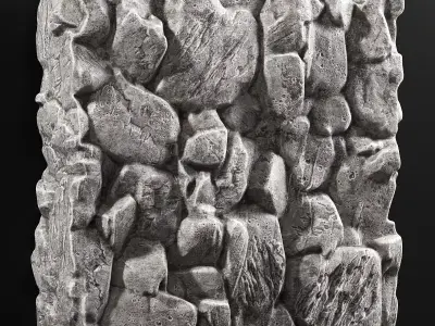 Slab stone rock granite huge n3 3D model