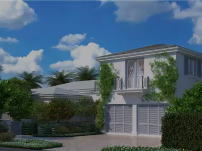 3d model of a house on a stand 3D model