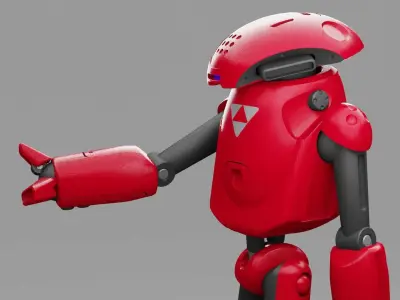 UTILITY BOT SOPHY RIGGED 3D model