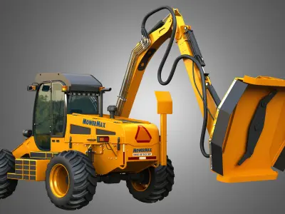 MowerMax Boom Mower 3D model