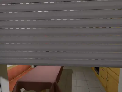 Animated Roller Shutters Low-poly 3D model