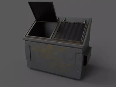 Sci-fi environment models Low-poly 3D model