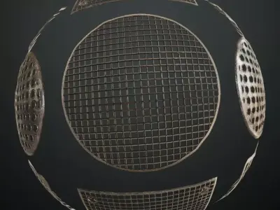 Rusty Metal Grill Transparent PBR Seamless Texture purchase