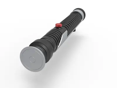 Lightsaber of Qui Gon from Star Wars Phantom Menace 1999 3D print model