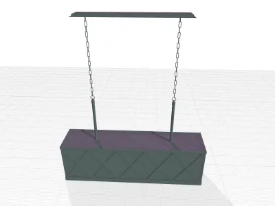 Decory Light Kitchen Island Square - Rectangle Pendant 3D model