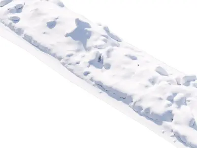 Long snowdrift  3D model