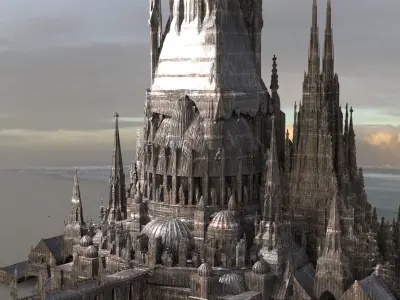 Barbarian Grand Hyborian Palace structure 3 3D model