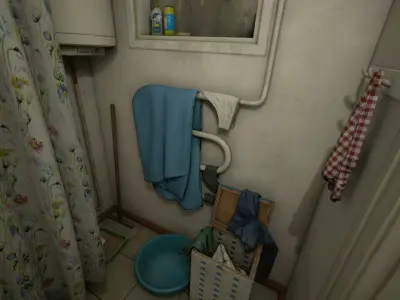 Post Soviet Bathroom  - UE5 Low-poly 3D model