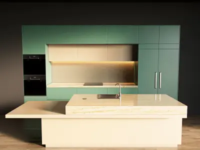 37-Kitchen1 matte 4 3D model