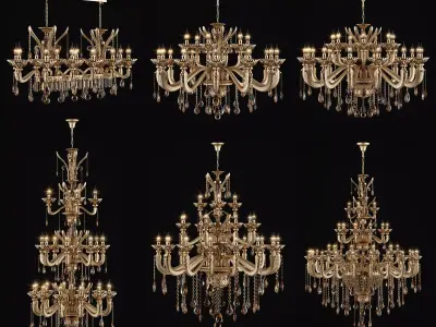 Alzata Osgona Chandeliers Collection 2 3D model