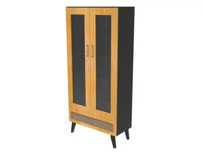 Double Door Cabinet Low-poly 3D model