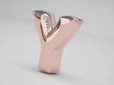 Y Balloon Copper 3D model