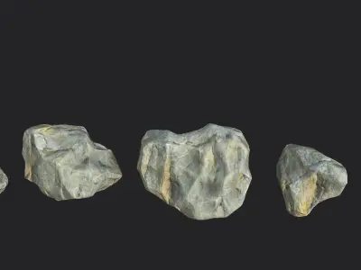 Rocks Pack Low-poly 3D model