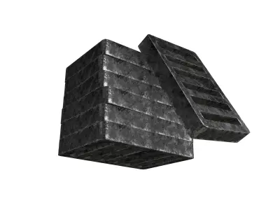 Pile of Manhole Cover v1 001 Low-poly 3D model