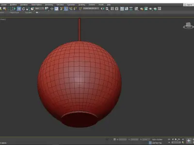 POME chandelier Low-poly 3D model