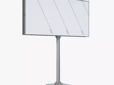 Billboard empty on pole 3D model