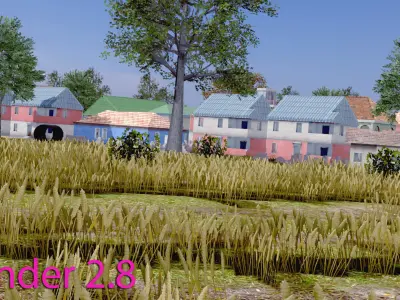 Pubg Pochinki 3d Map  Low-poly 3D model